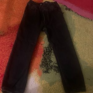 Black Denim Joggers